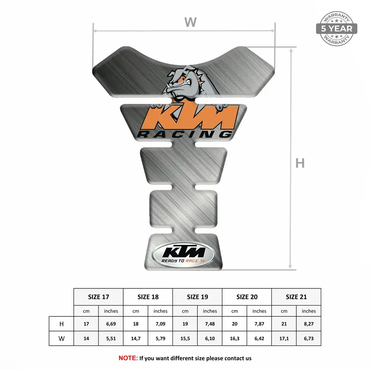 KTM Tank Fuse Guard Motorcycle Superior Craft
