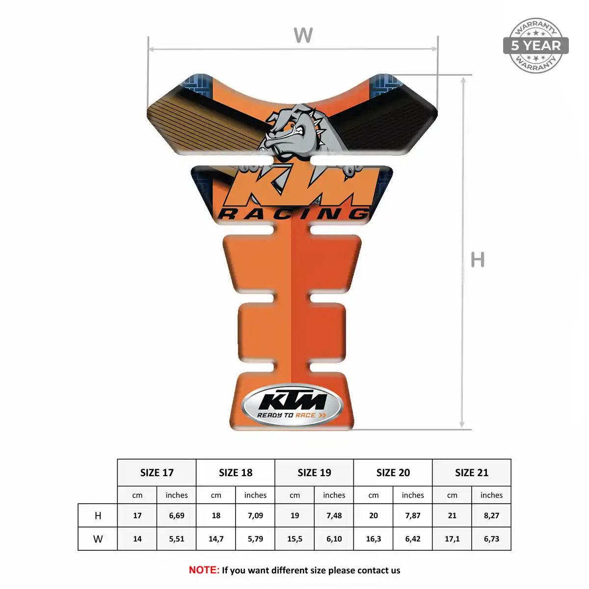 KTM Tank Fuse Guard Prestige Line