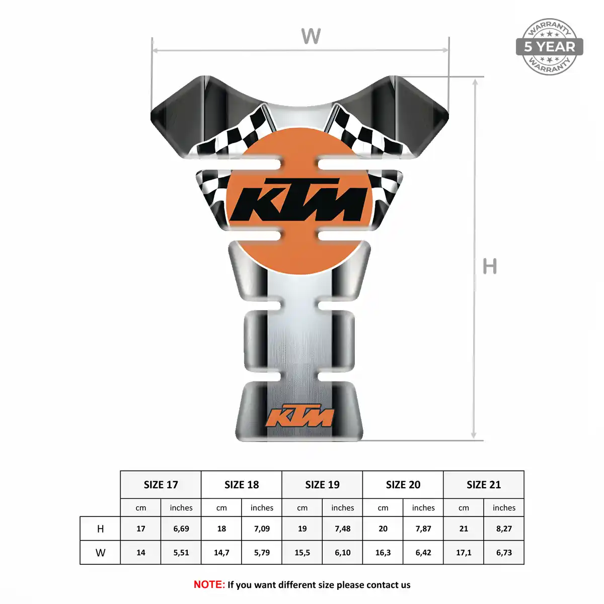 KTM Tank Fuse Motorbike Sleek Style