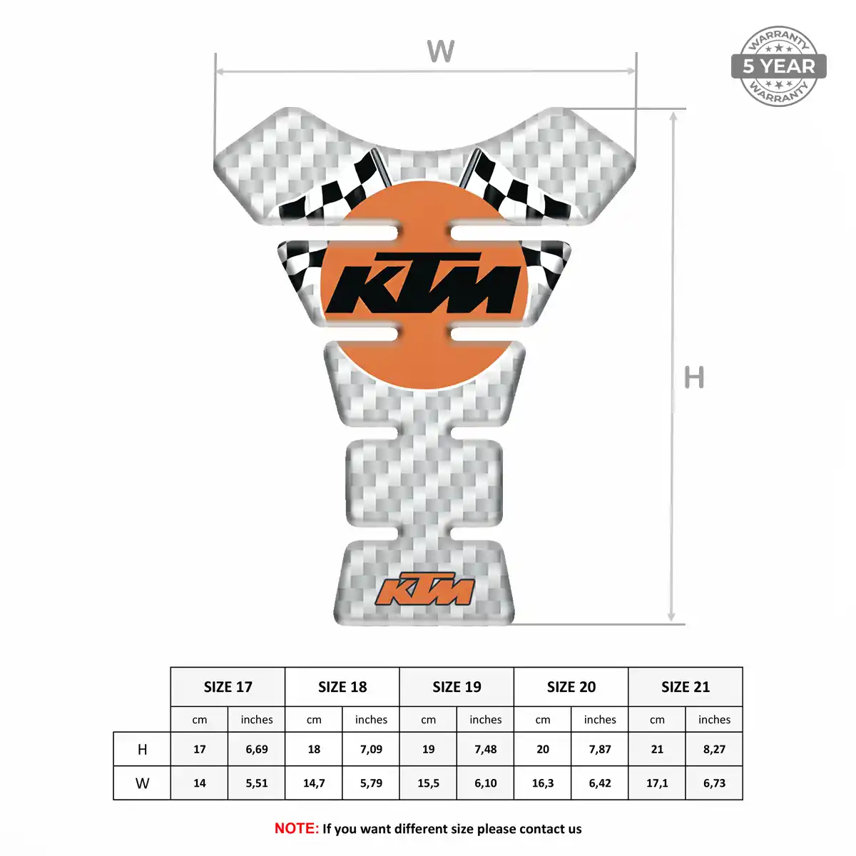 KTM Tank Fuse Motorcycle Signature Grade
