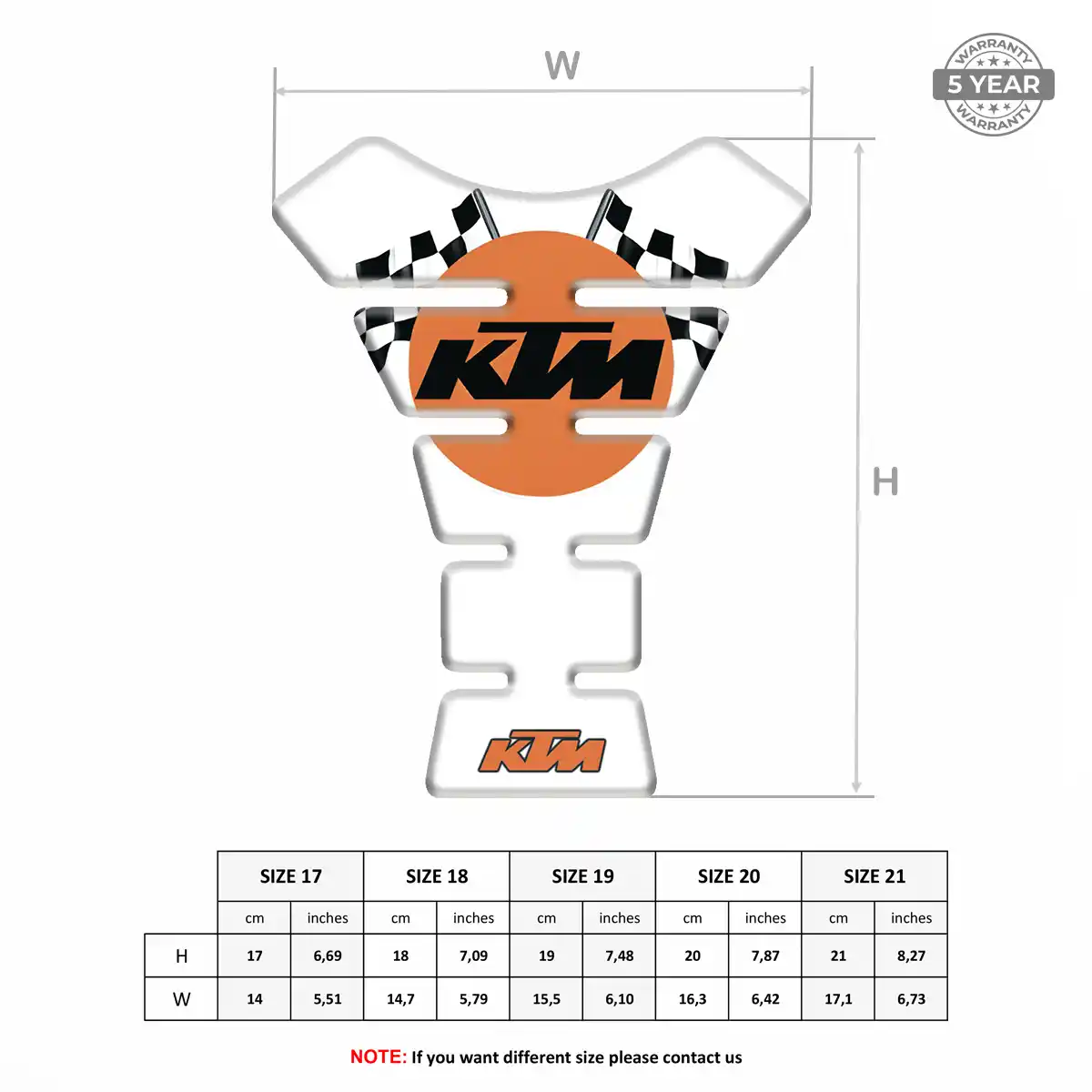 KTM Tank Fuse Pad Motorbike Prime Quality