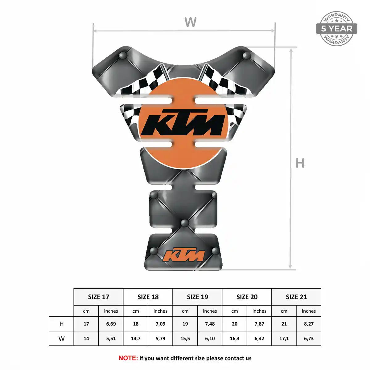 KTM Tank Fuse Pad Motorcycle Prime Quality