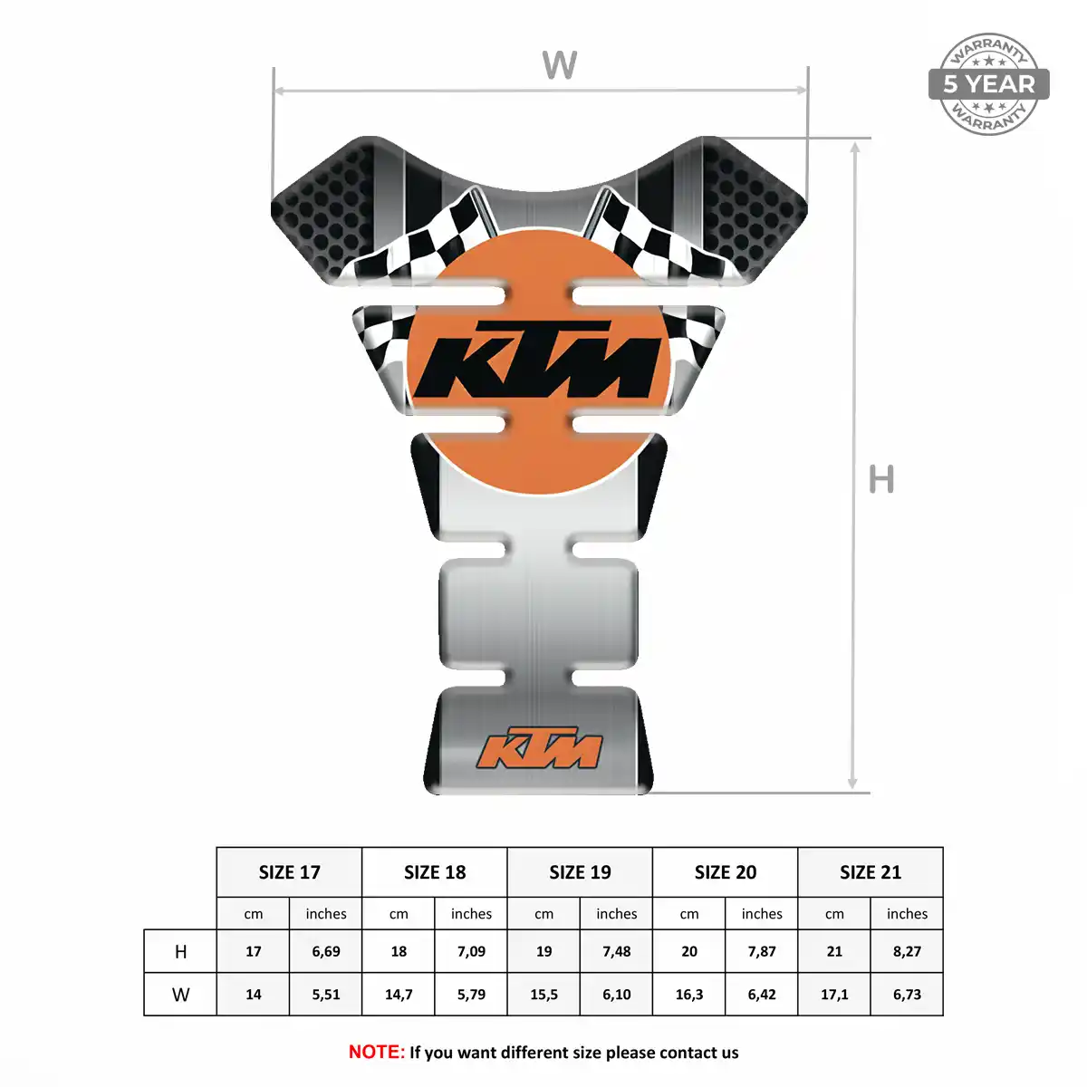 KTM Tank Fuse Pad Prestige Line