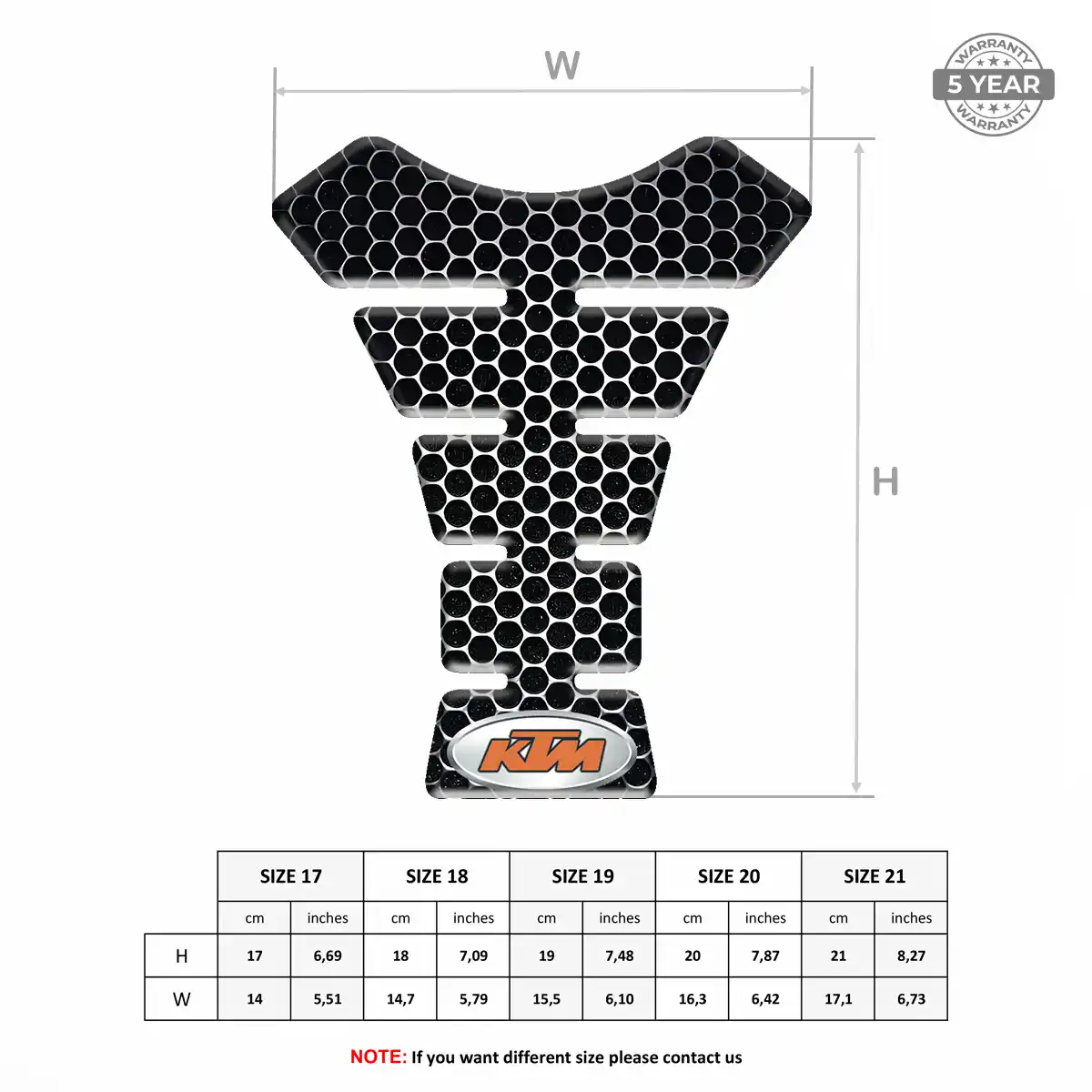 KTM Tank Fuse Pad Superior Craft