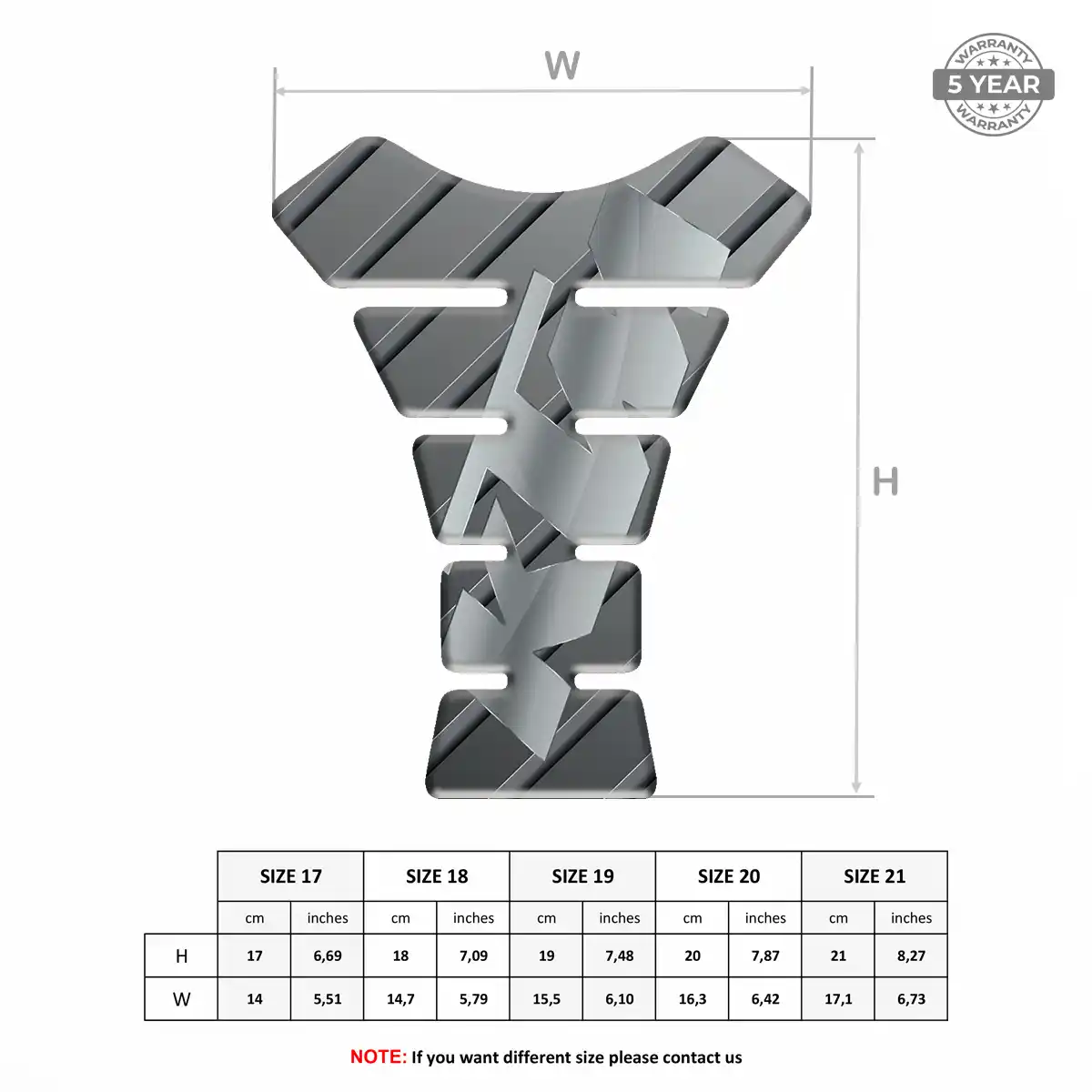 KTM Tank Fuse Pads Motorbike Elite Finish