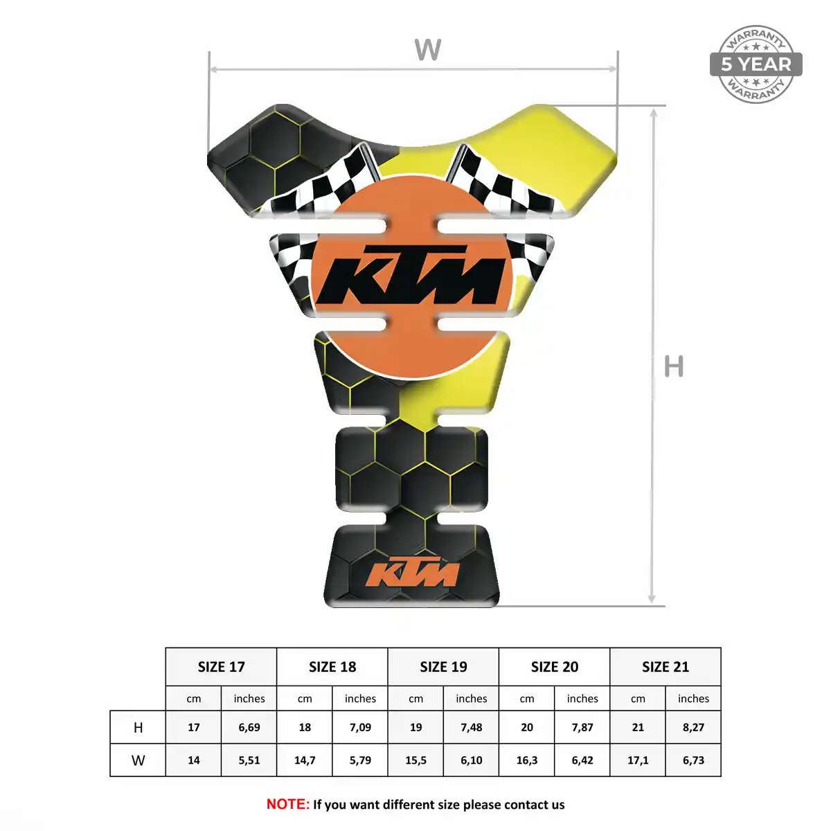 KTM Tank Fuse Pads Motorcycle Superior Craft