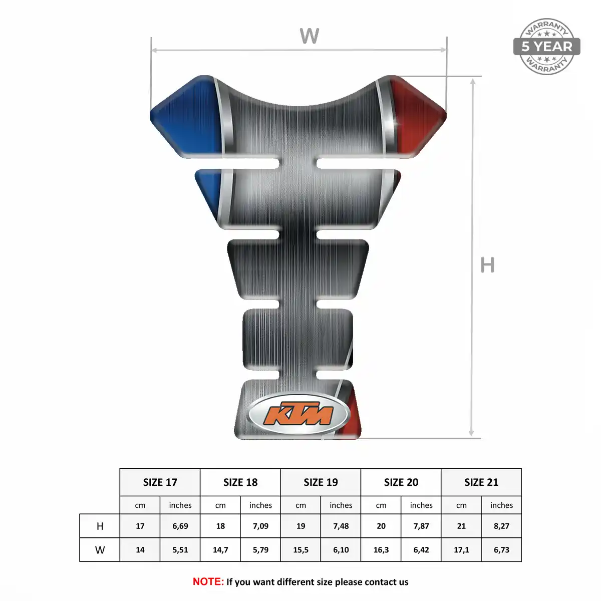 KTM Tank Fuse Pads Prestige Line