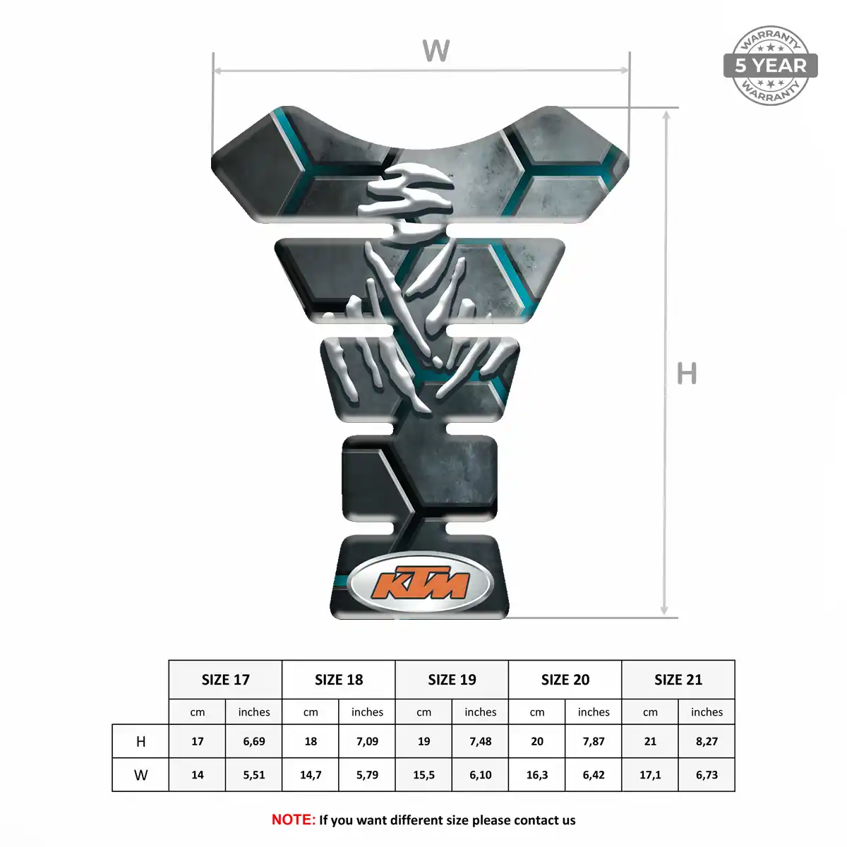 KTM Tank Fuse Protector Motorbike Prime Quality