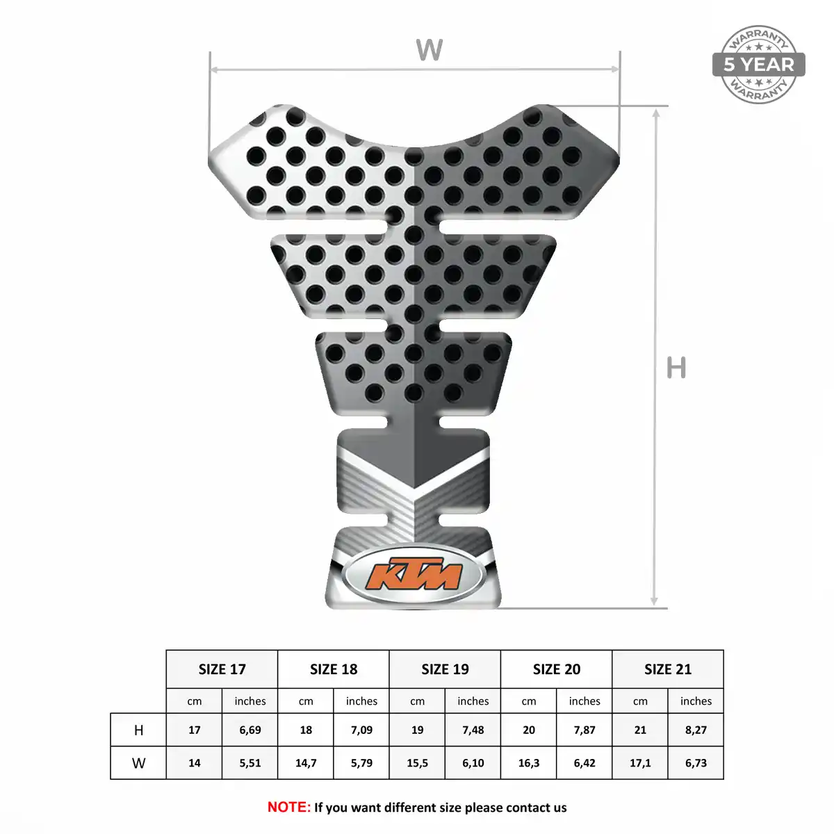 KTM Tank Fuse Protector Motorcycle Refined Design