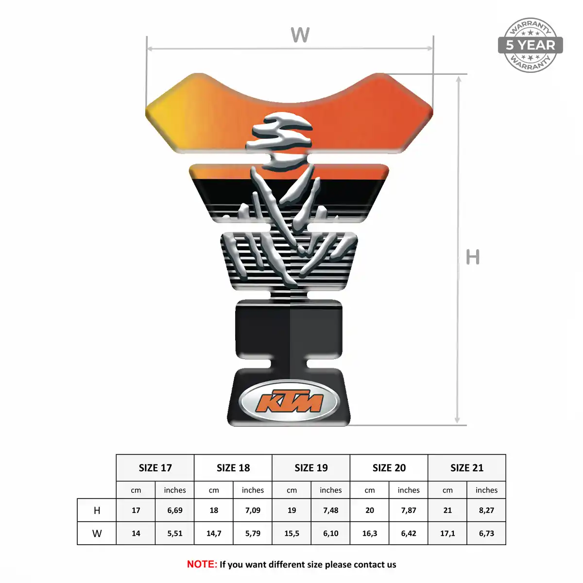 KTM Tank Fuse Sleek Style