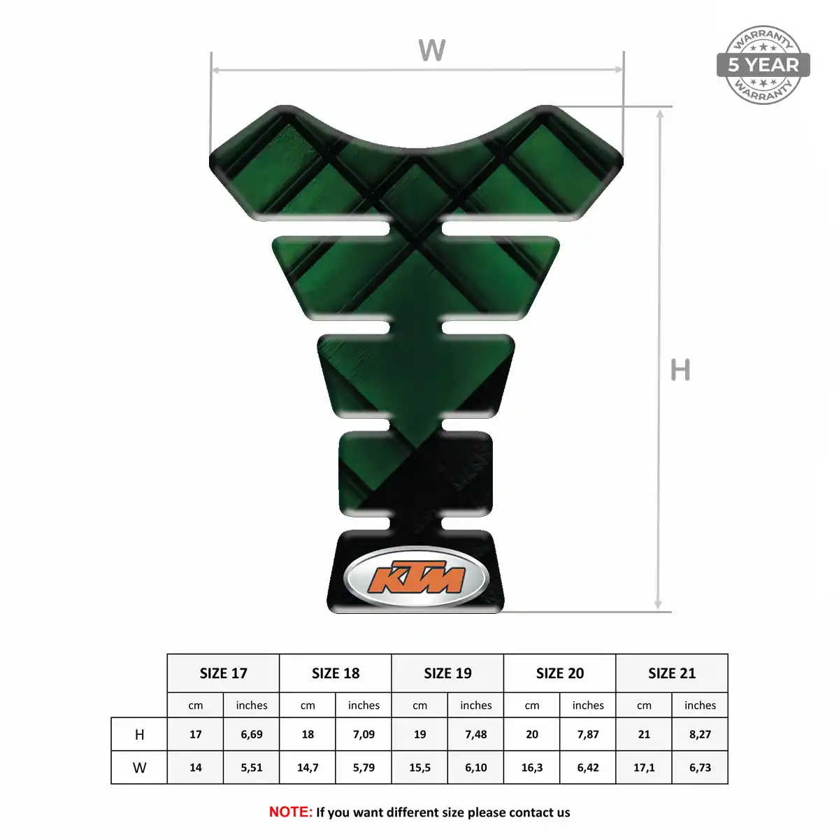 KTM Tank Grip Pad Signature Grade