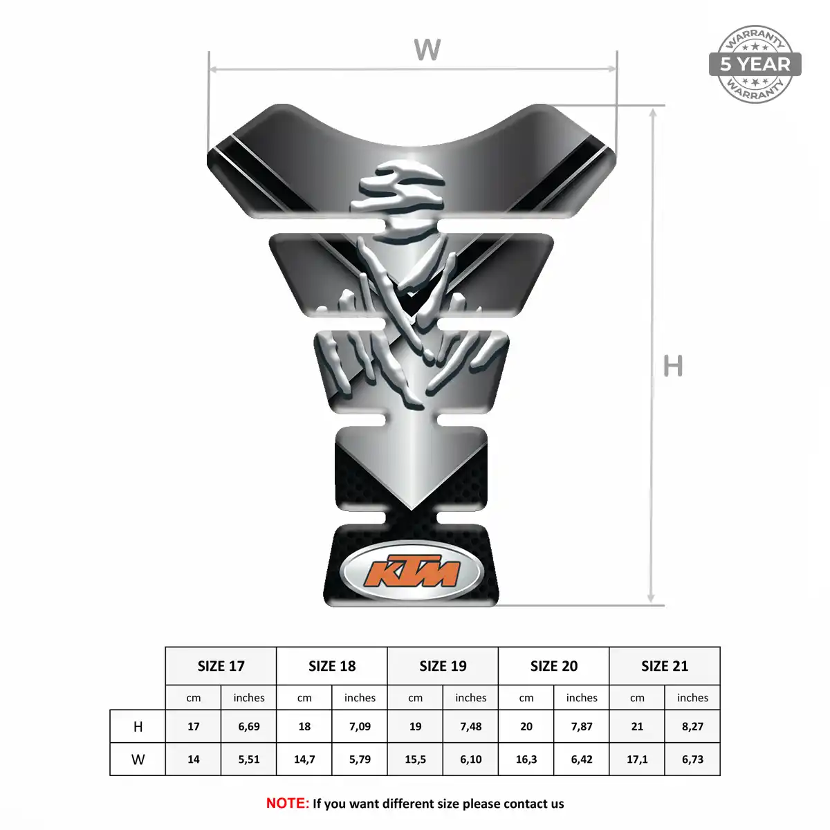 KTM Tank Guard Fuse Elite Finish