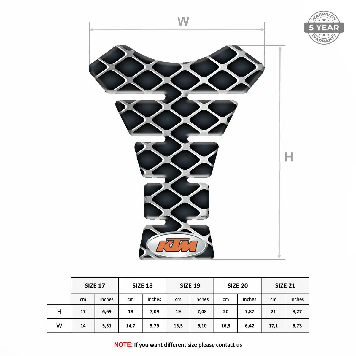 KTM Tank Guard Fuse Motorbike Prestige Line