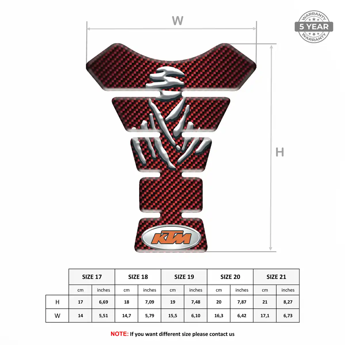 KTM Tank Guard Fuse Motorbike Prime Quality