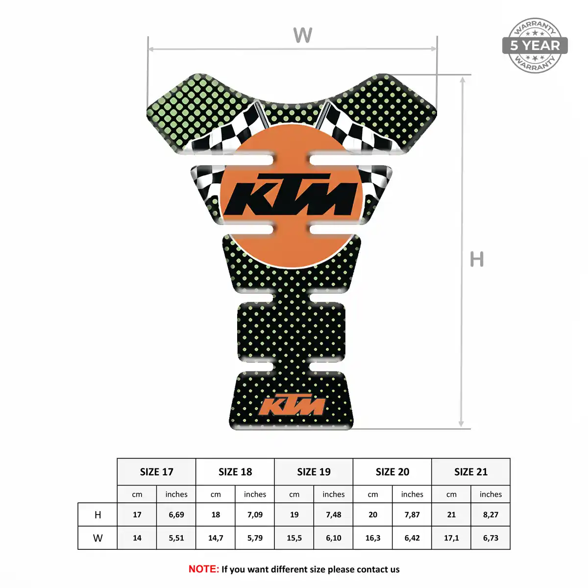 KTM Tank Guard Fuse Motorbike Superior Craft