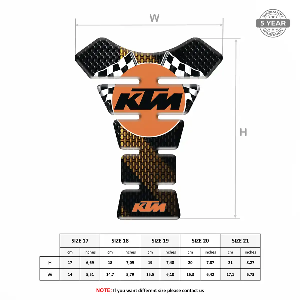 KTM Tank Guard Fuse Motorcycle Sleek Style