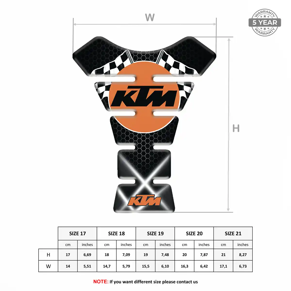 KTM Tank Guard Motorbike Signature Grade