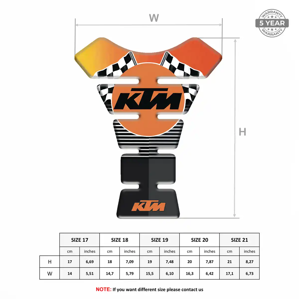 KTM Tank Guard Motorcycle Elite Finish
