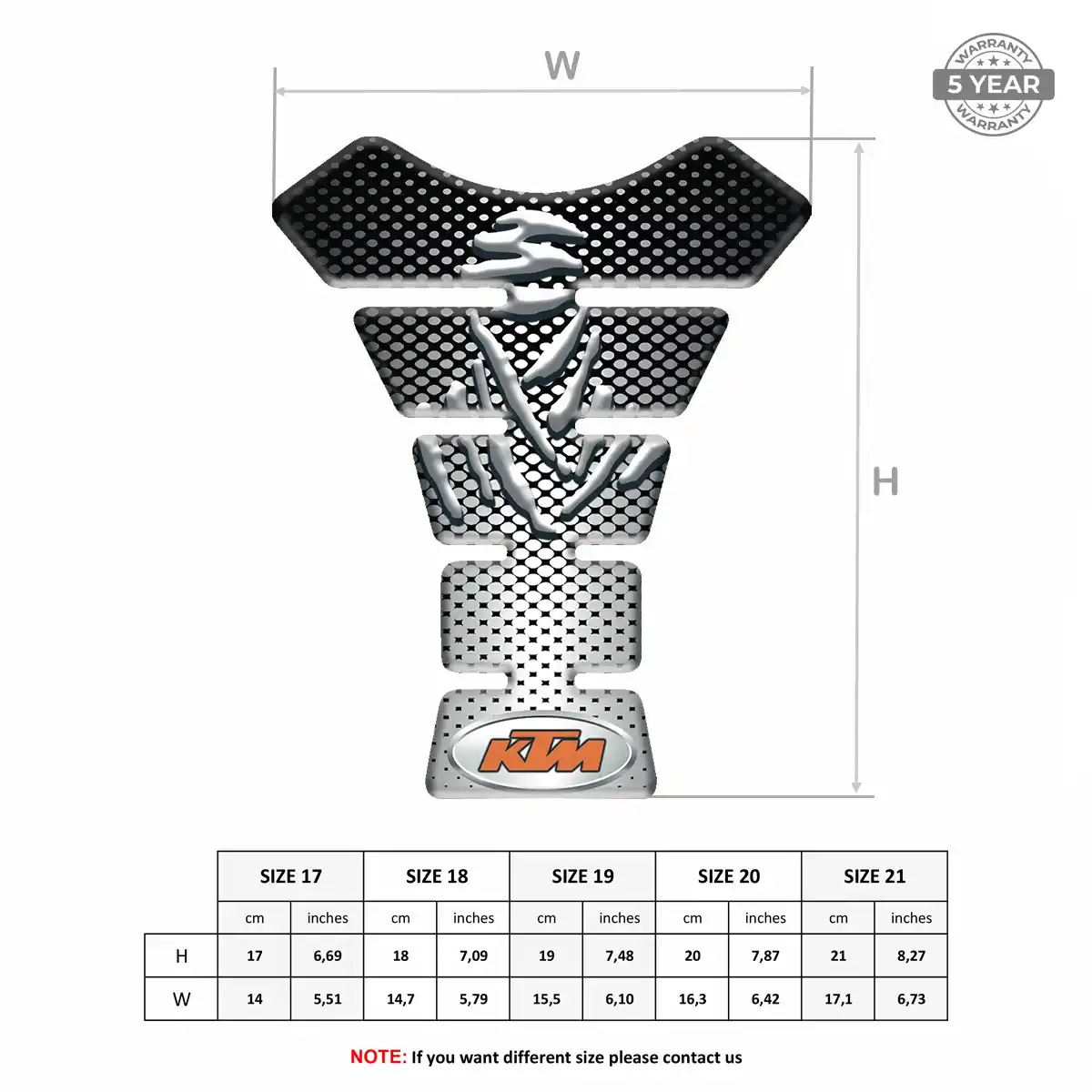 KTM Tank Guard Motorcycle Prime Quality