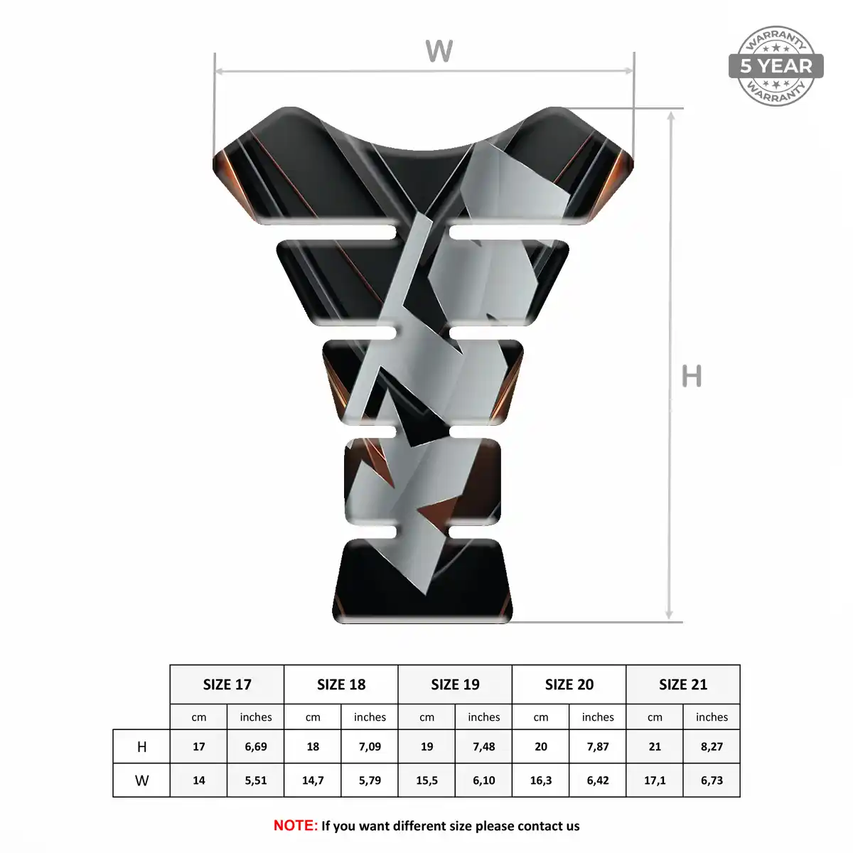 KTM Tank Guard Pad Motorcycle Sleek Style