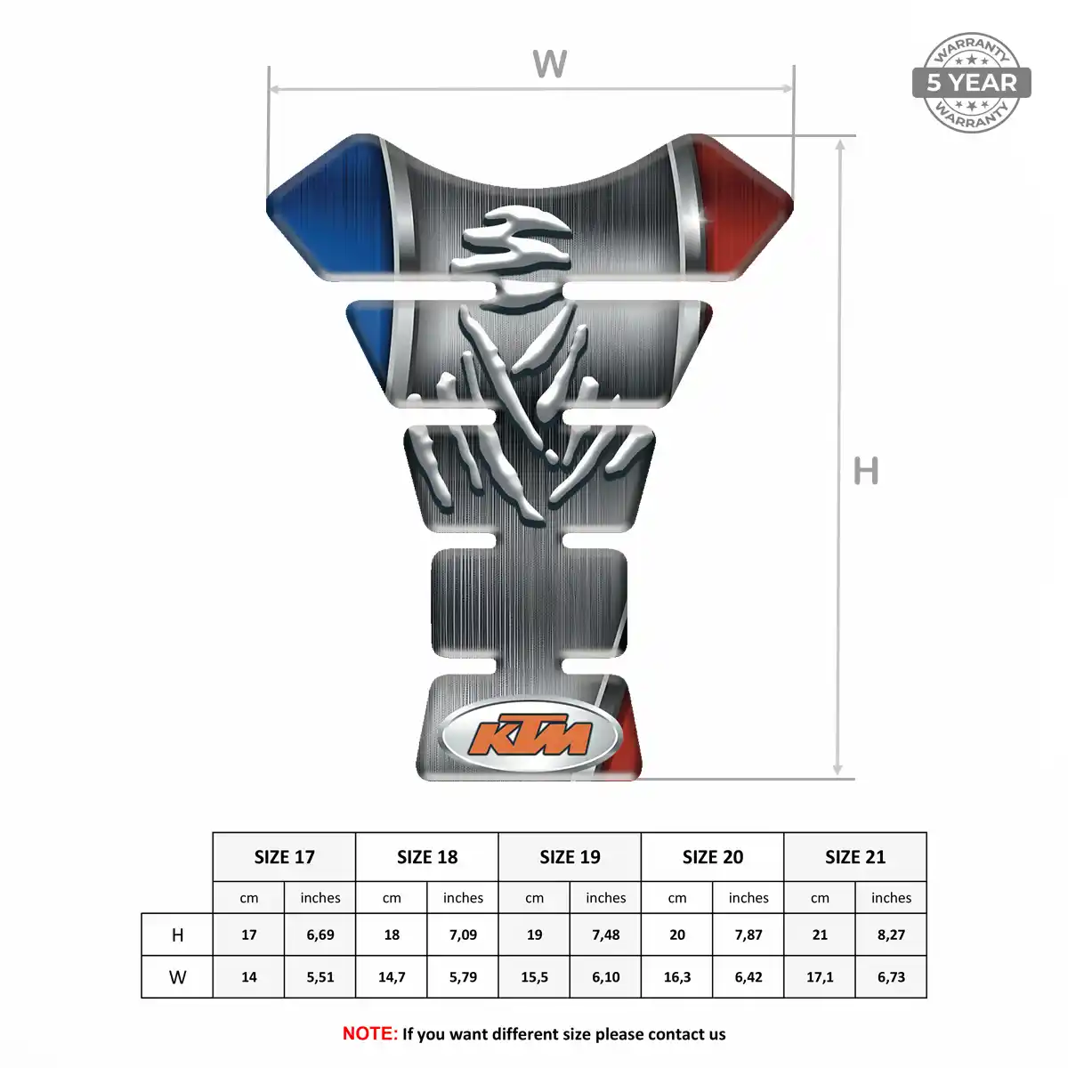 KTM Tank Guard Pad Prestige Line