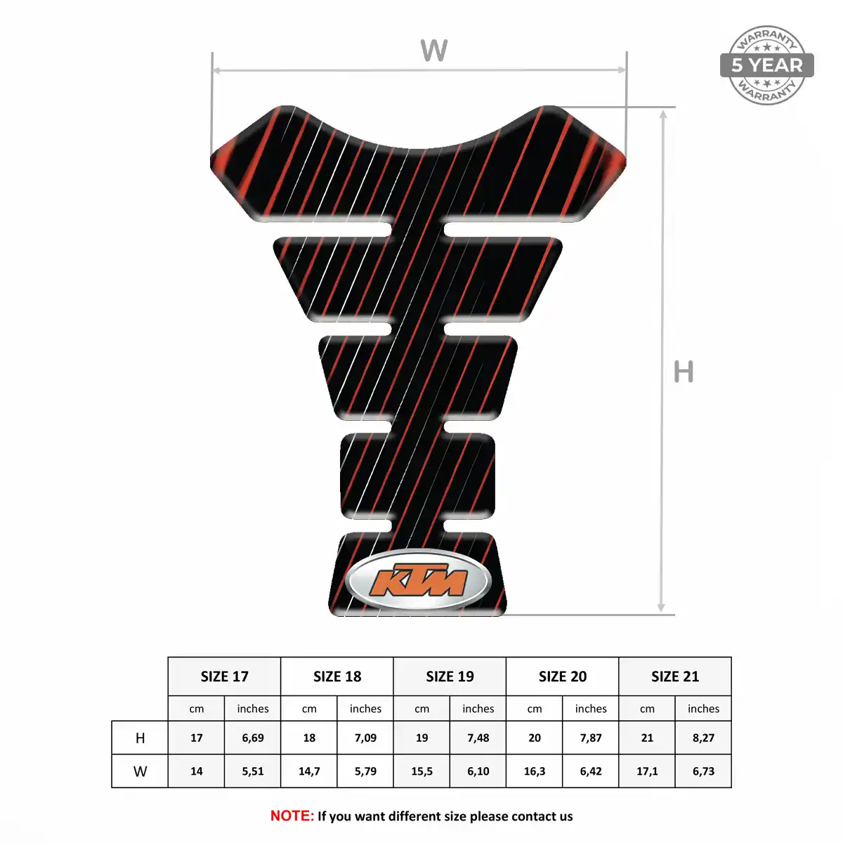 KTM Tank Guard Pad Prime Quality