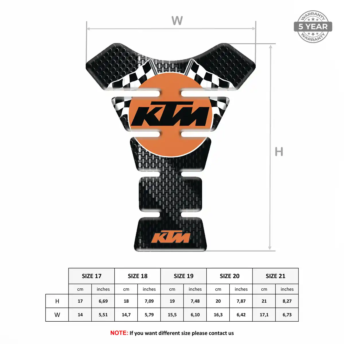 KTM Tank Guard Pad Refined Design
