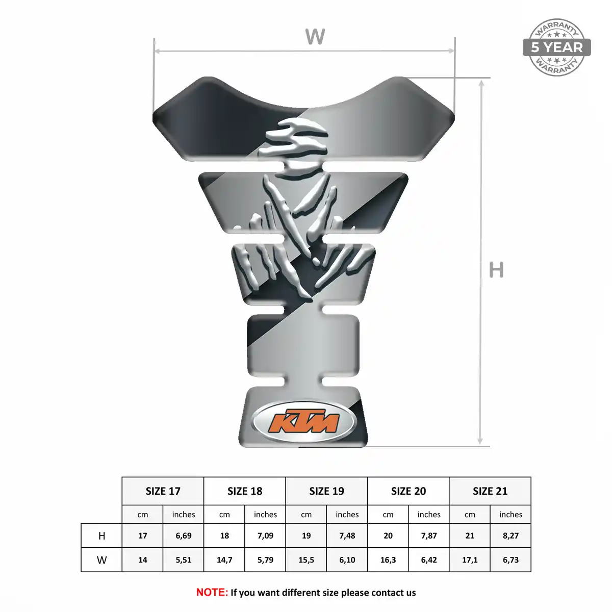 KTM Tank Guard Pads Motorbike Prestige Line