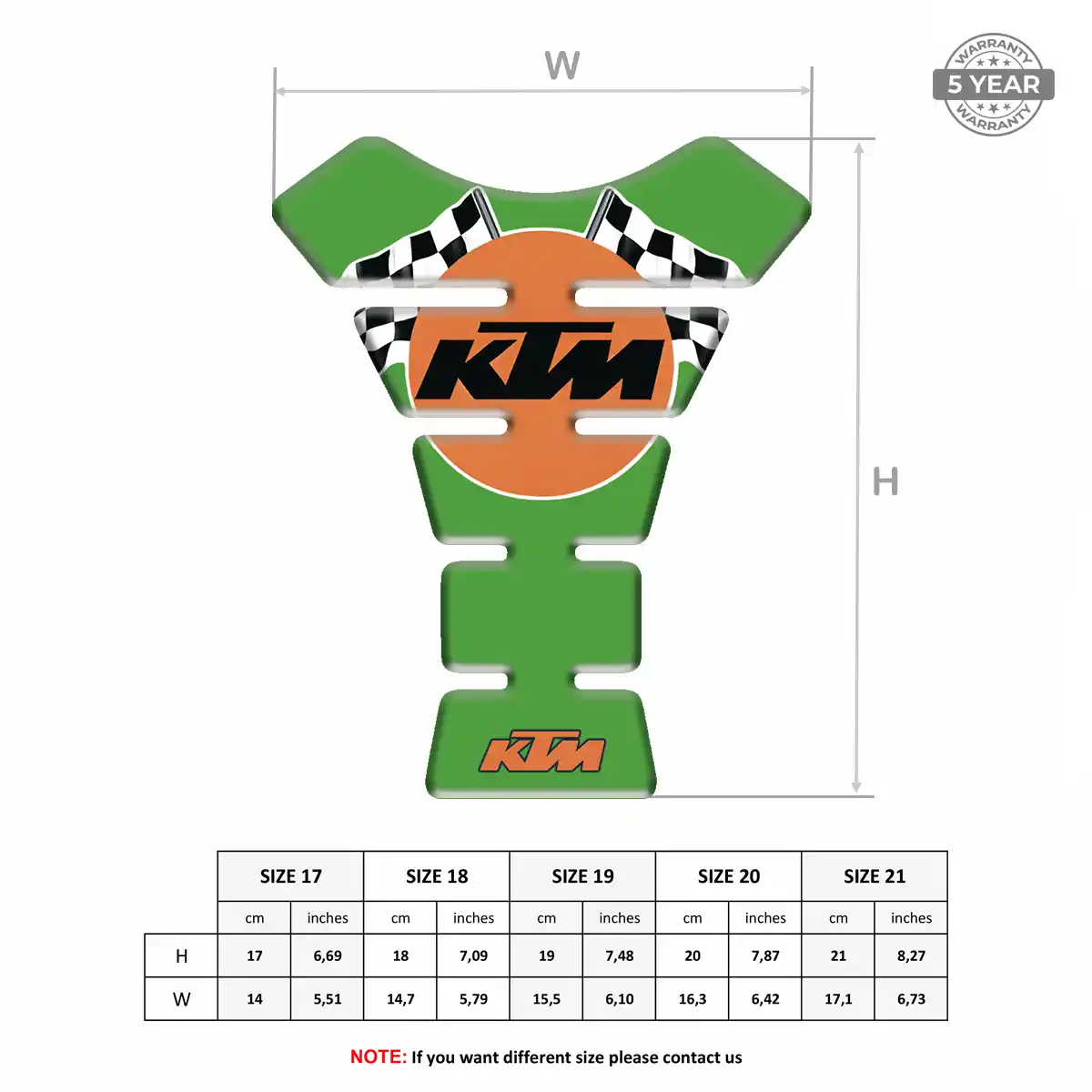 KTM Tank Guard Pads Motorcycle Elite Finish