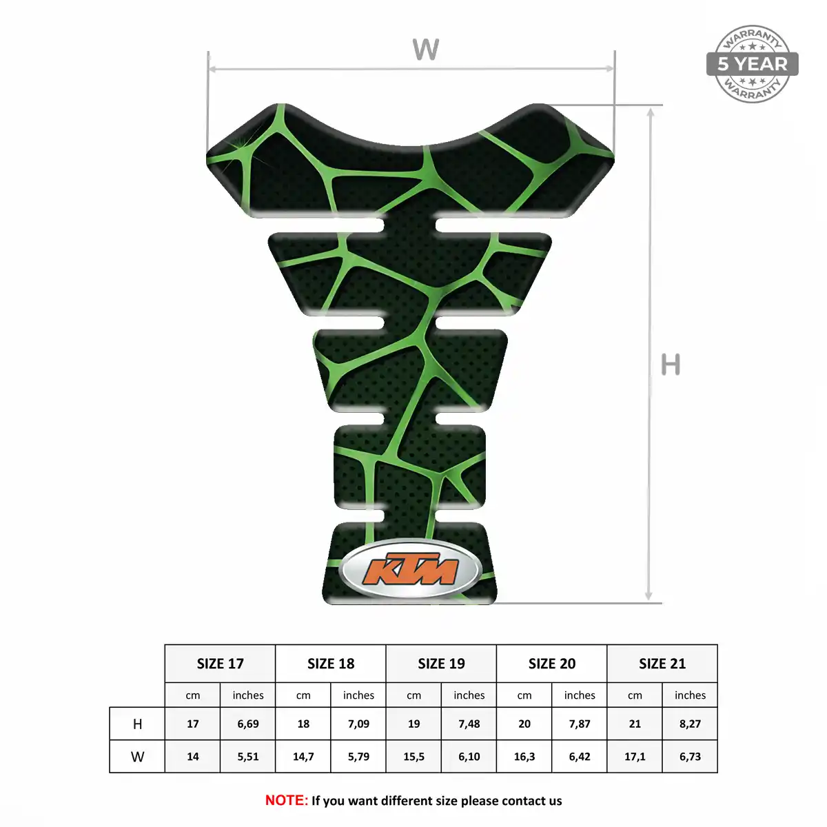 KTM Tank Guard Pads Motorcycle Sleek Style
