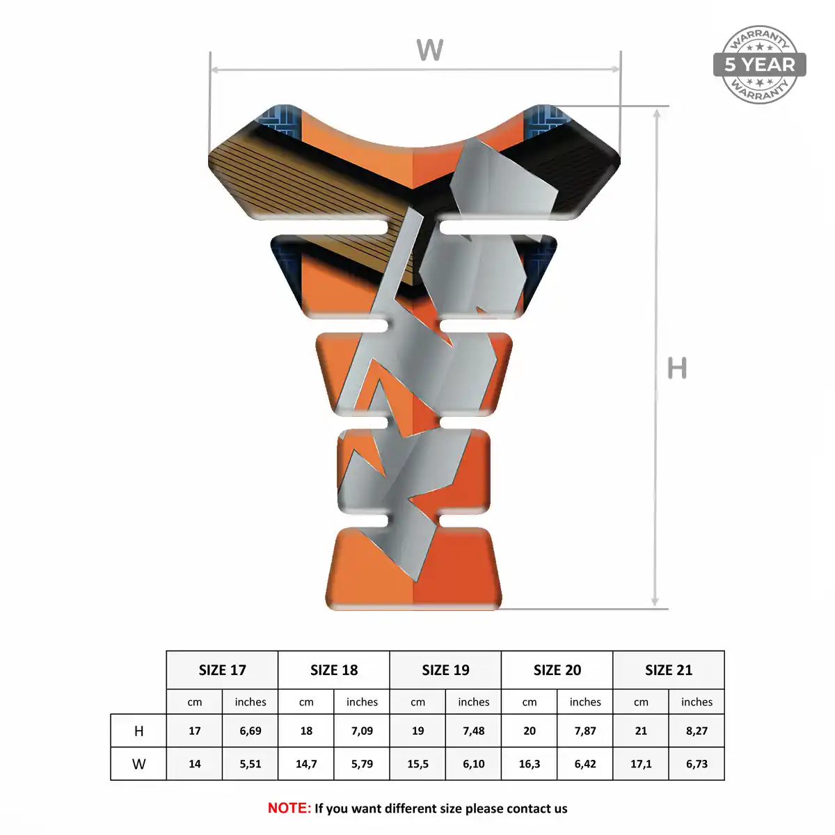 KTM Tank Guard Pads Prestige Line