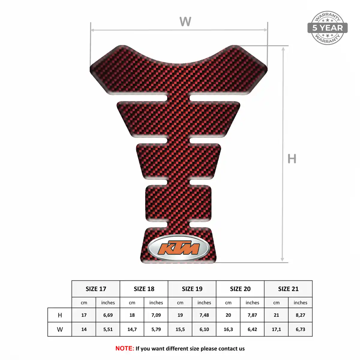 KTM Tank Guard Pads Signature Grade