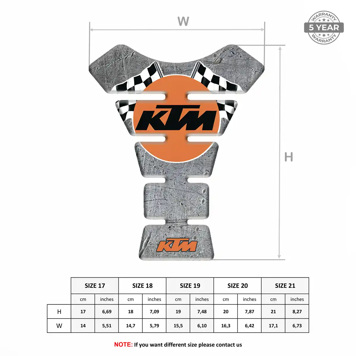 KTM Tank Guard Protector Elite Finish