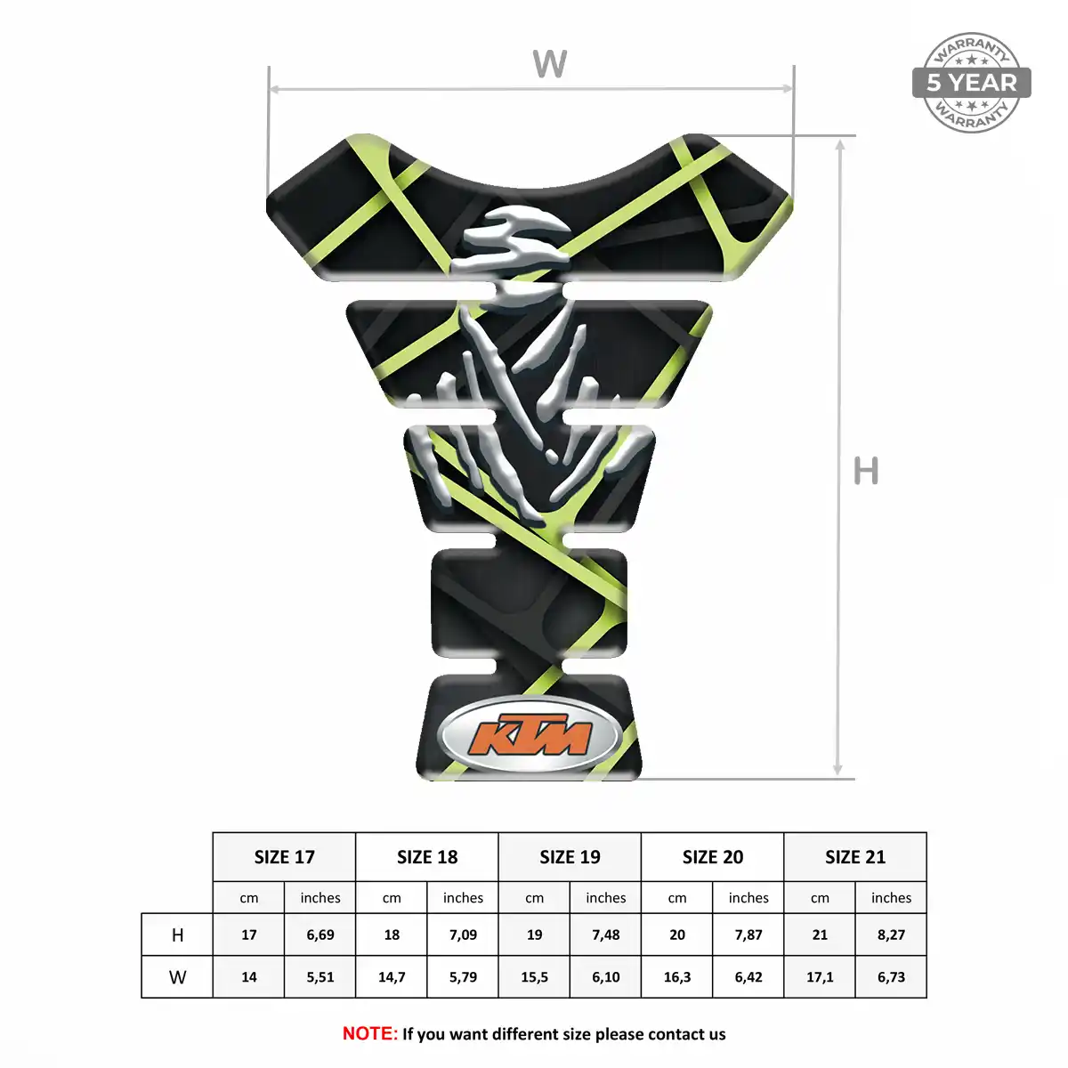 KTM Tank Guard Protector Motorbike Refined Design