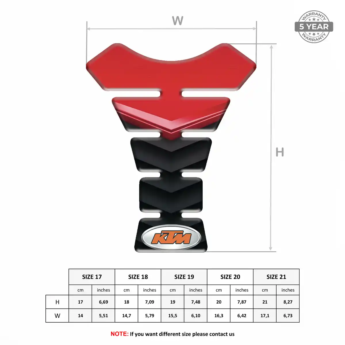KTM Tank Guard Protector Motorcycle Refined Design