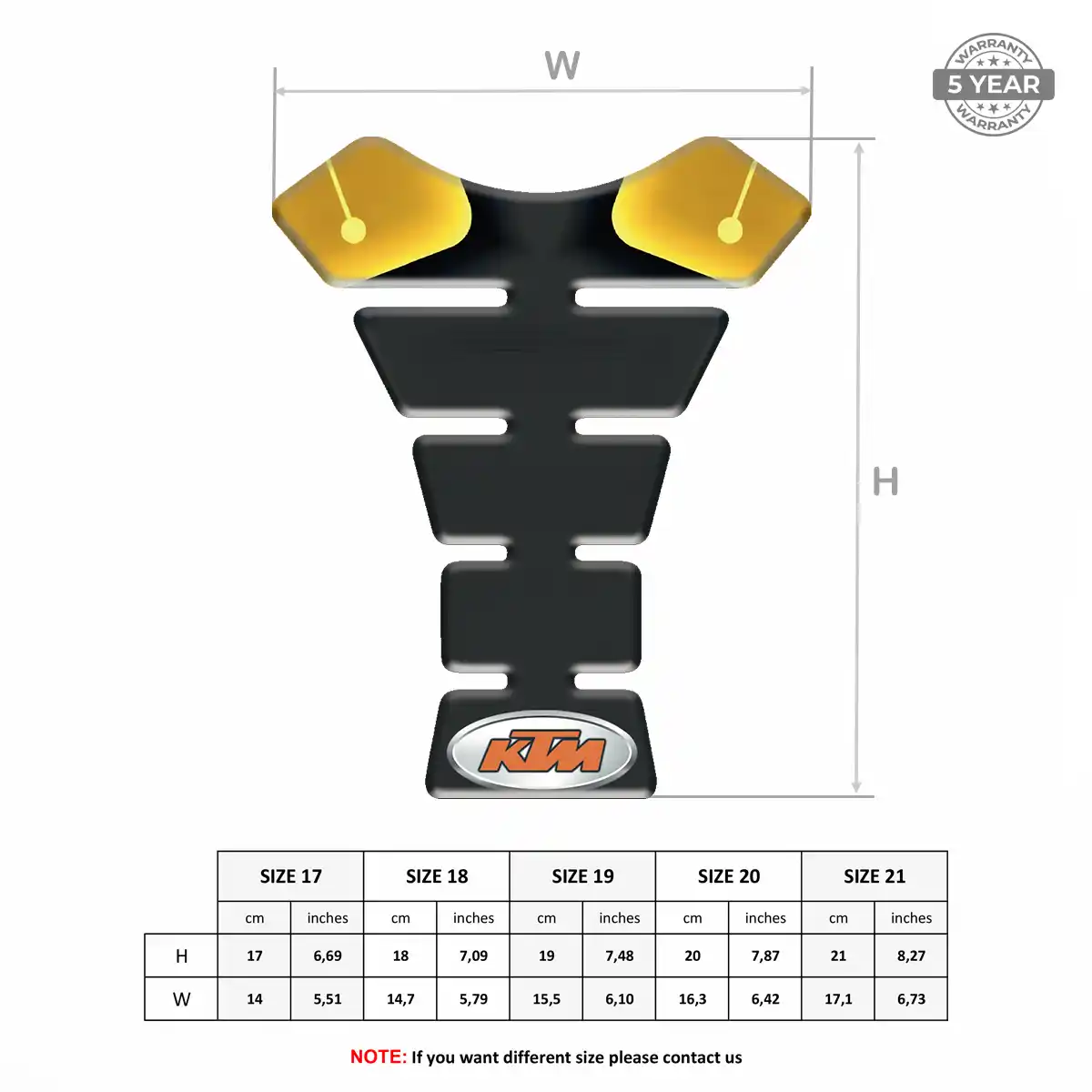 KTM Tank Guards Motorcycle Elite Finish