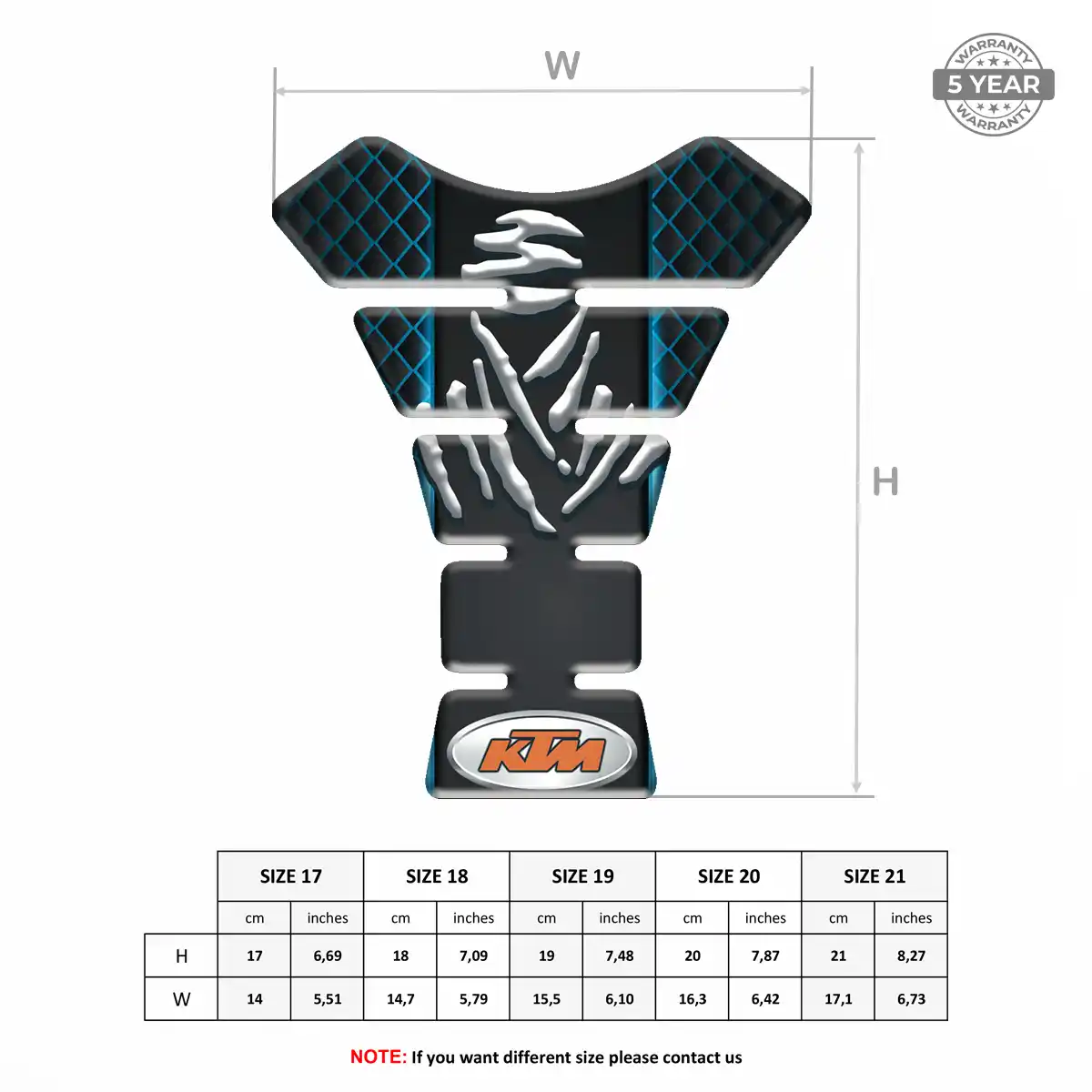 KTM Tank Guards Motorcycle Signature Grade