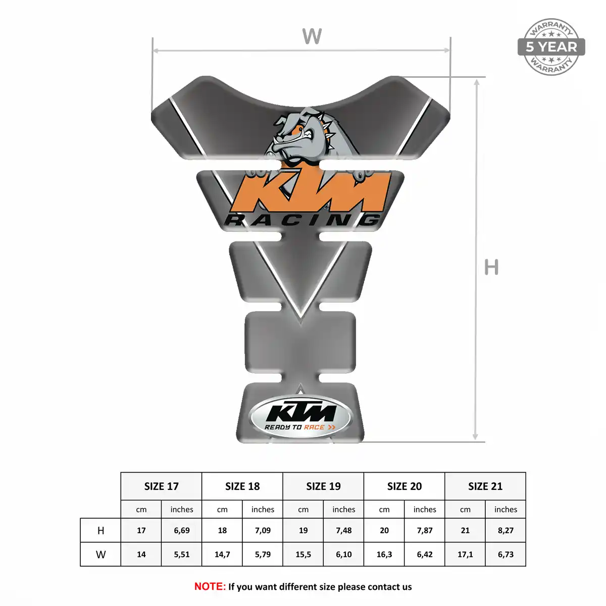 KTM Tank Guards Motorcycle Sleek Style