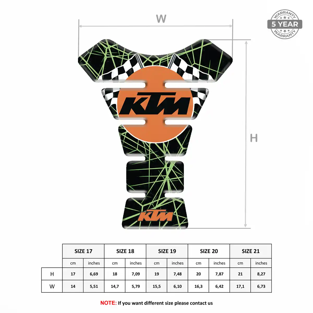 KTM Tank Knee Pad Elite Finish