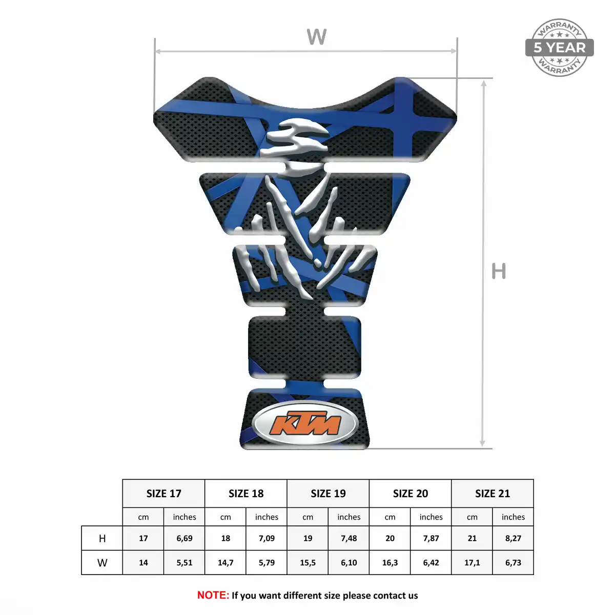 KTM Tank Knee Pad Sleek Style