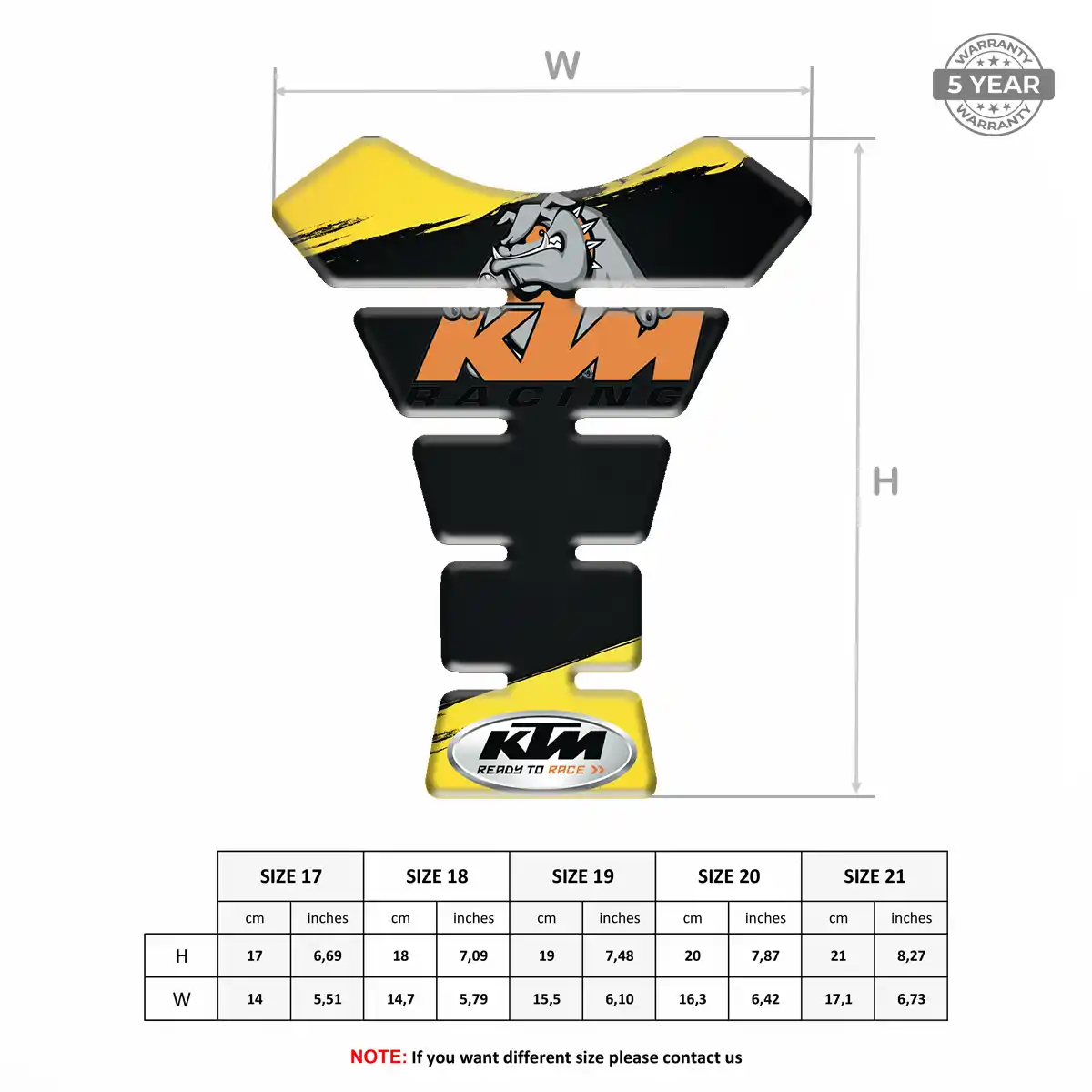 KTM Tank Knee Pad Superior Craft