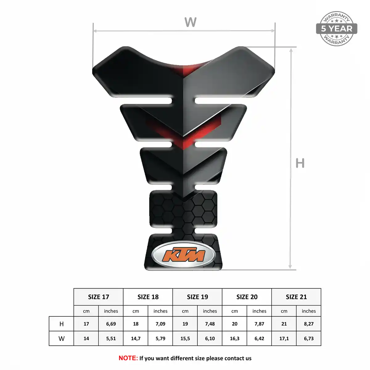 KTM Tank Pad Fuse Motorbike Refined Design