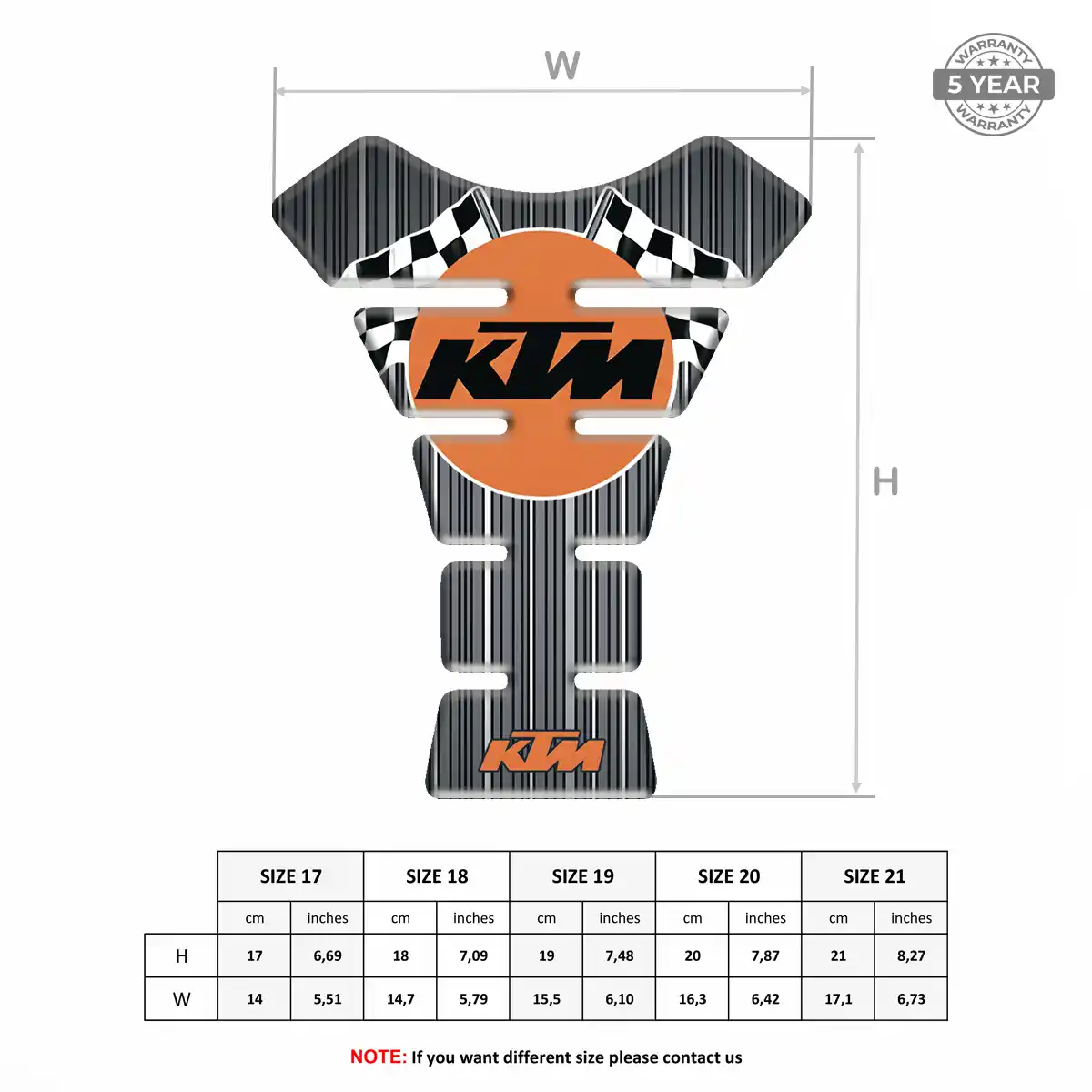 KTM Tank Pad Fuse Motorcycle Prime Quality