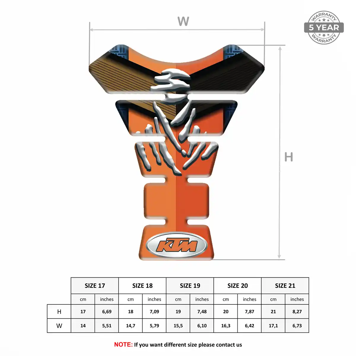 KTM Tank Pad Fuse Motorcycle Refined Design