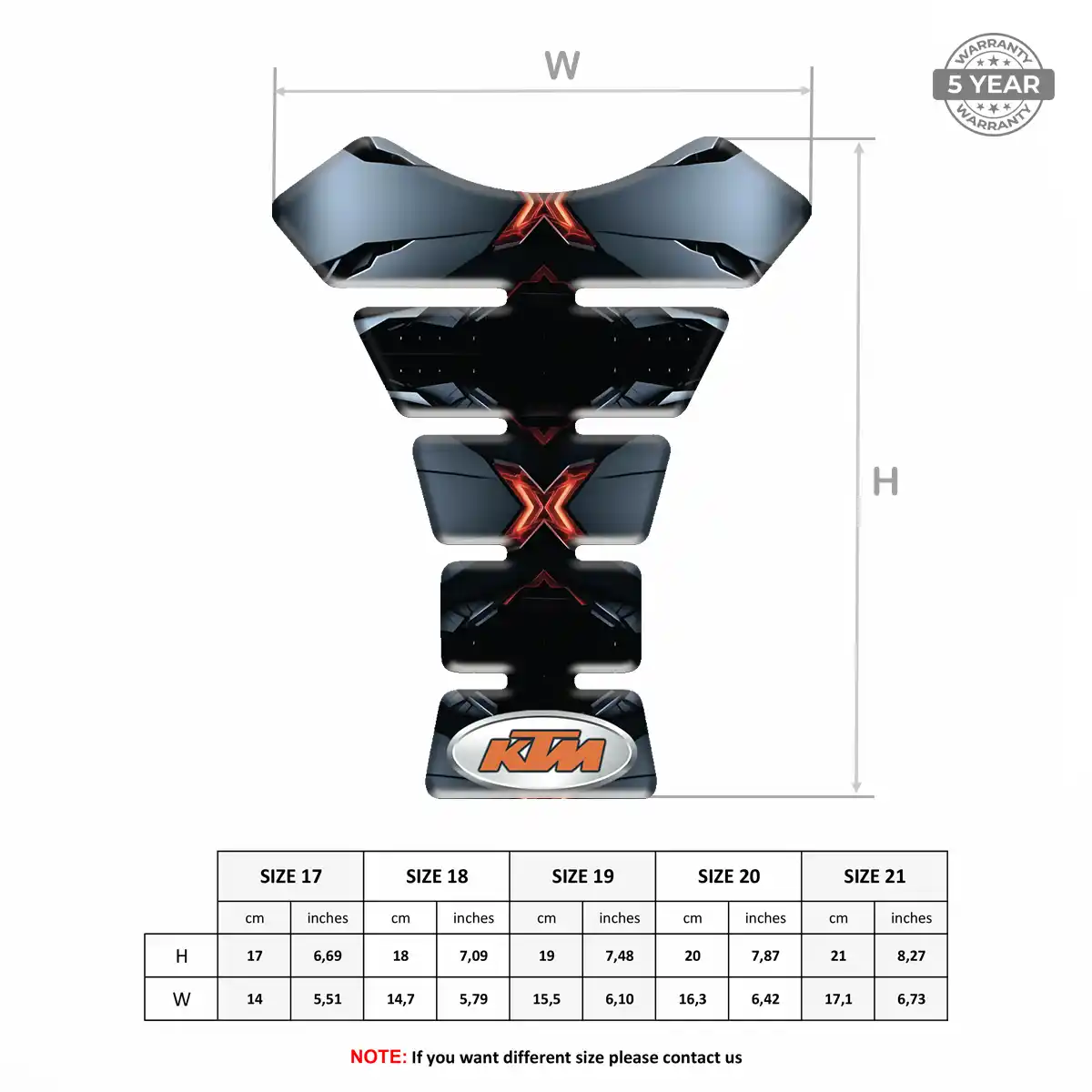 KTM Tank Pad Fuse Motorcycle Sleek Style