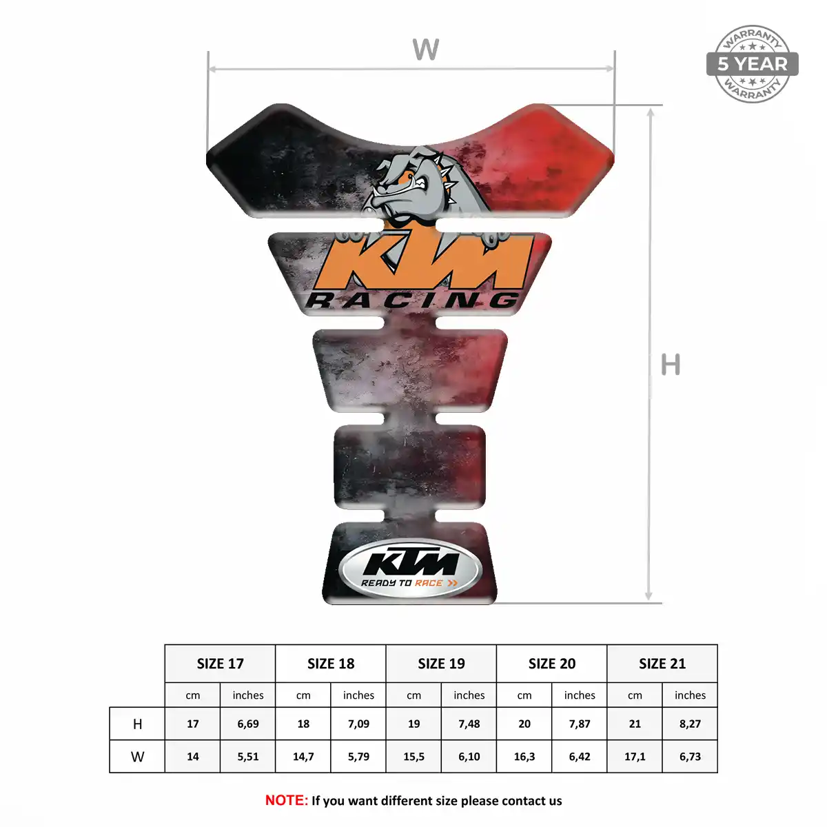 KTM Tank Pad Fuse Refined Design