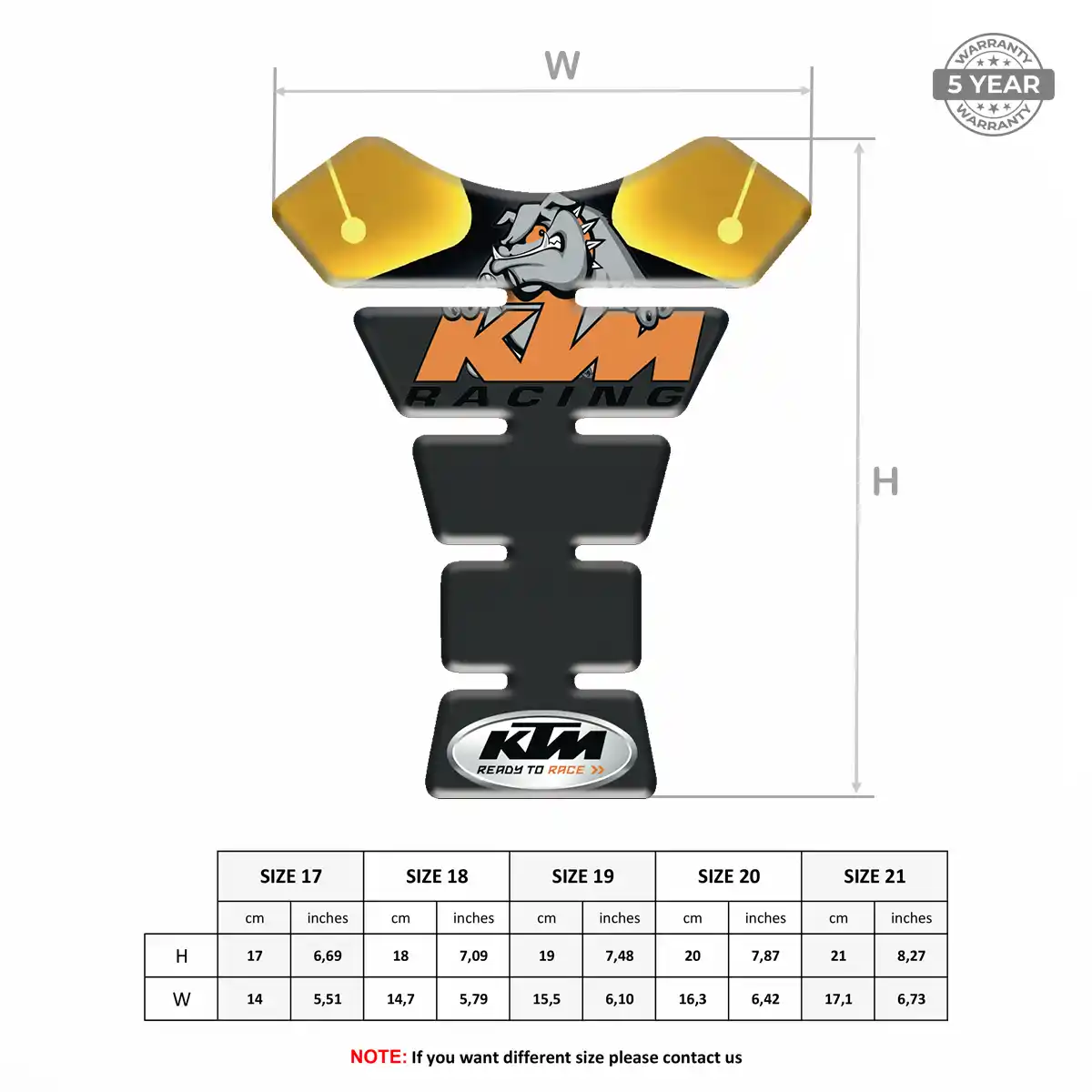 KTM Tank Pad Fuse Superior Craft