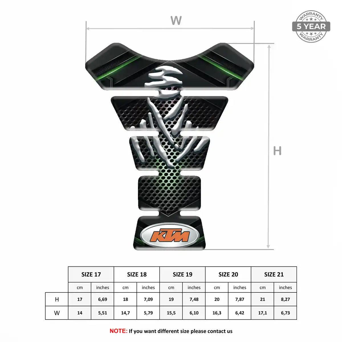 KTM Tank Pad Guard Motorcycle Prime Quality