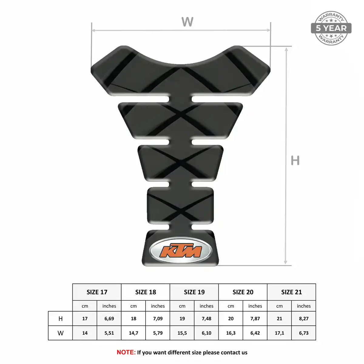 KTM Tank Pad Guard Prime Quality