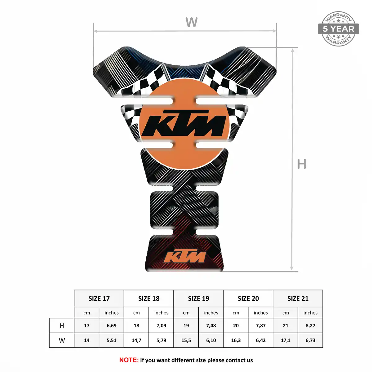 KTM Tank Pad Guard Refined Design